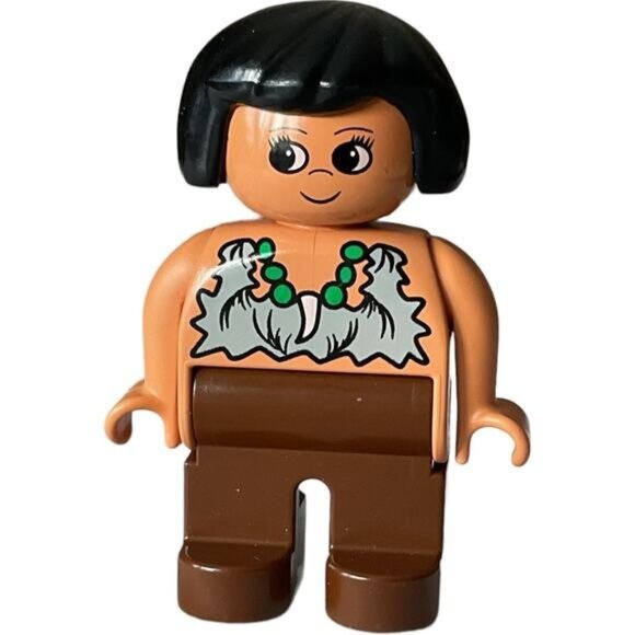 Lego Duplo replacement CAVEWOMAN Tooth Necklace #2821 Dinosaur Fun Forest - Picture 1 of 6
